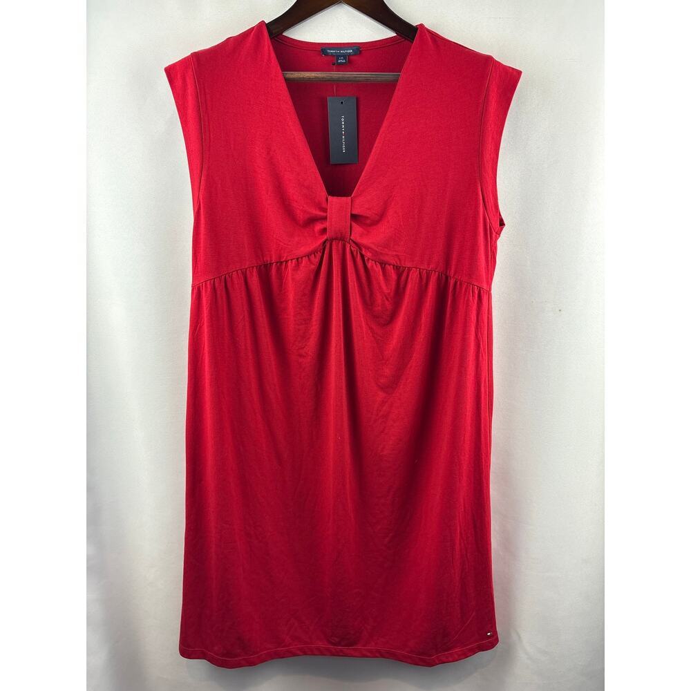 Women’s Tommy Hilfiger Large Cherry Red Sleeveless Midi Dress
